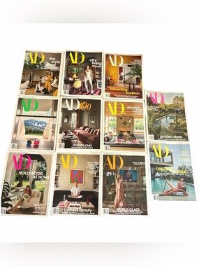 Architectural Digest Magazine Lot of 11 2023-2024 AD Interior Design